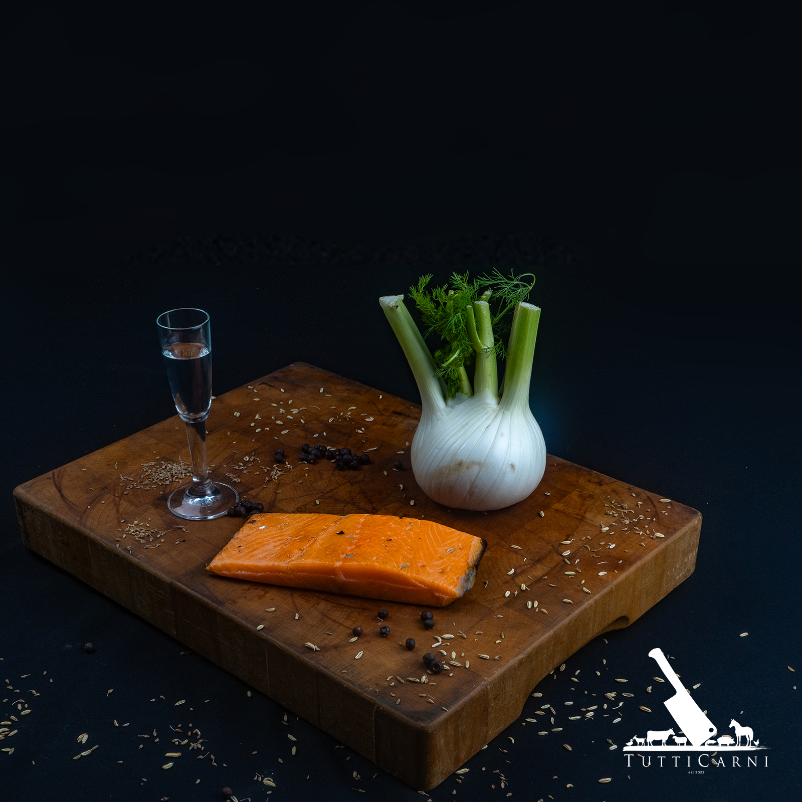 Verse gerookte zalm Corenwijn